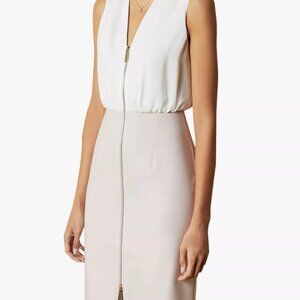 NWT Ted Baker ANNISE Bodycon pencil dress with exposed zip Size 2